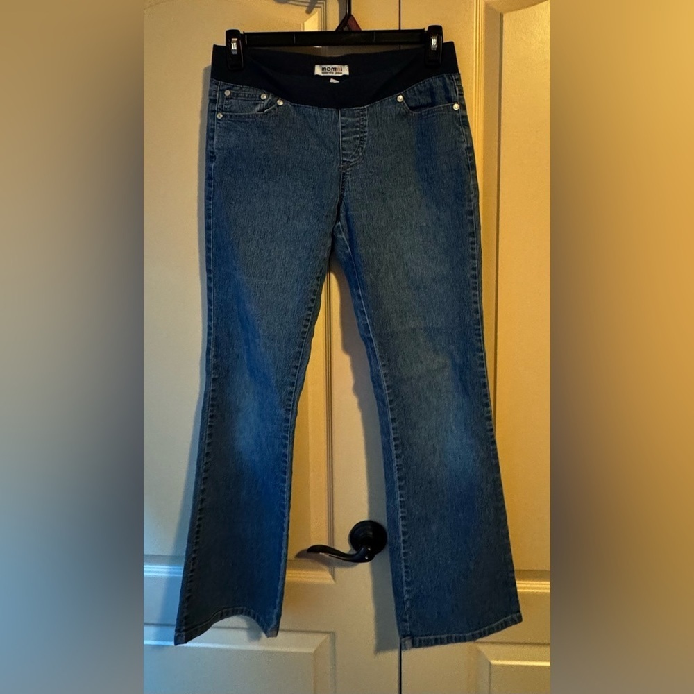 Mommy maternity Stylish Blue Flare Women's Jeans Size Medium